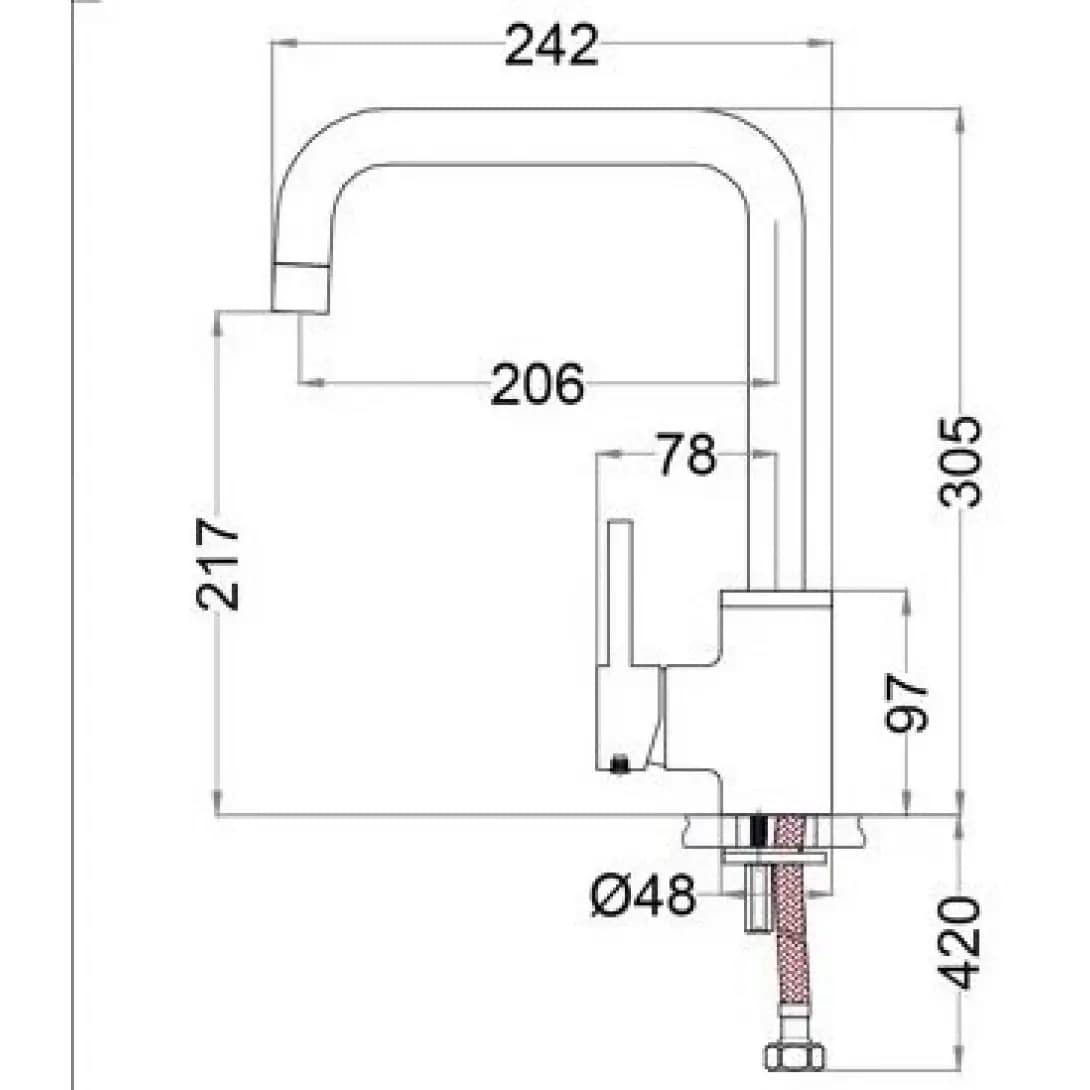 Vòi Bếp Nóng Lạnh CAESAR K685C