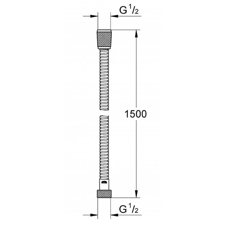 Dây sen kim loại Relexaflex 1500mm GROHE 28143000