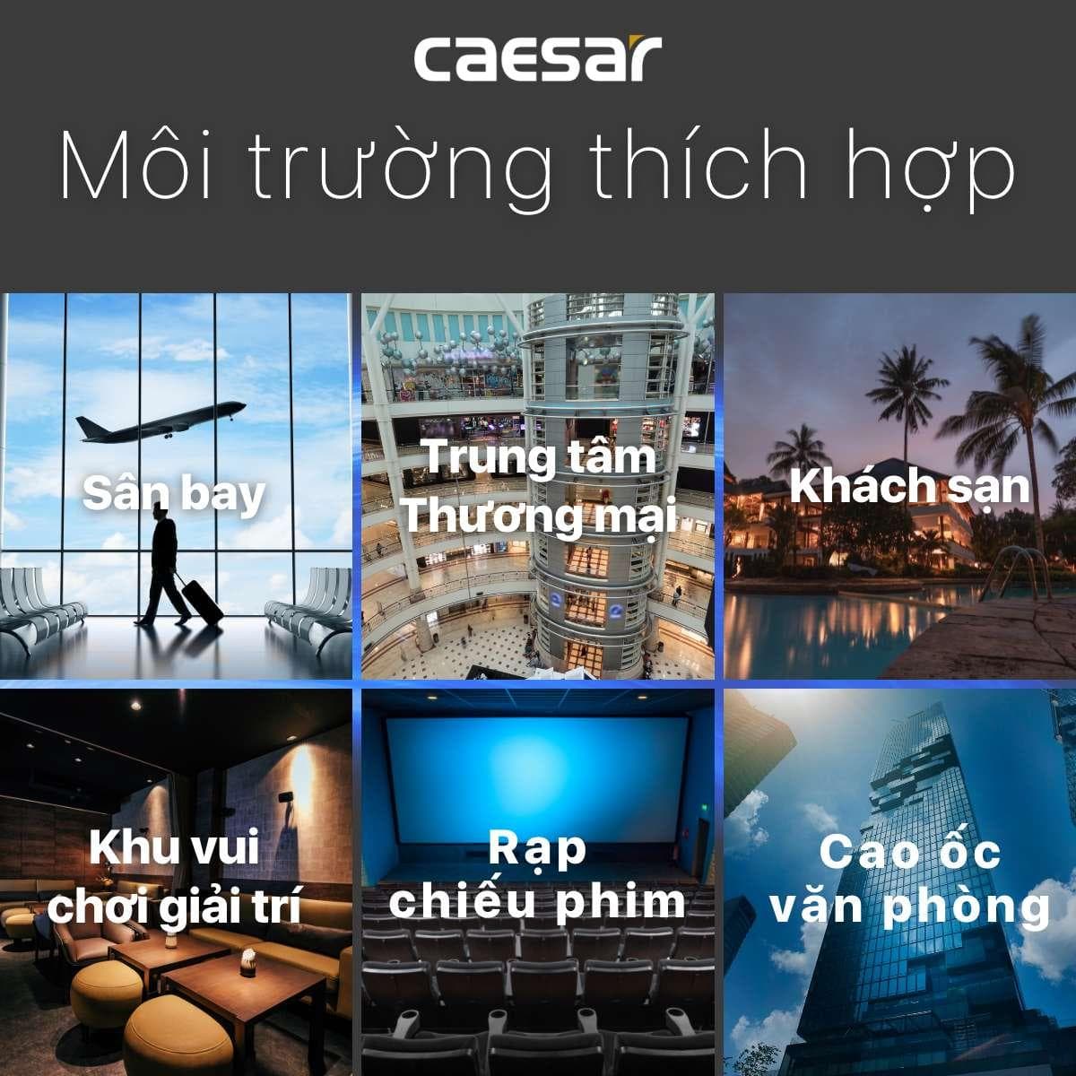 Van xả tiểu cảm ứng dùng điện Caesar A637