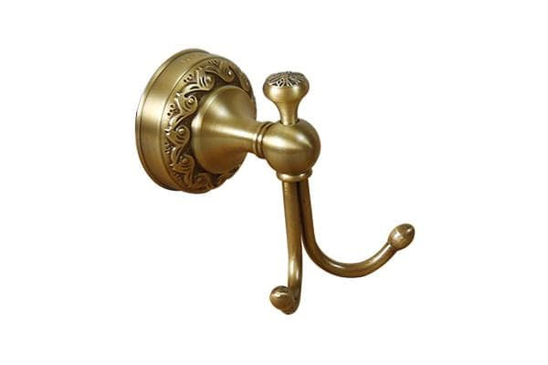 Móc treo quần áo đôi bằng đồng Kanly GCH01