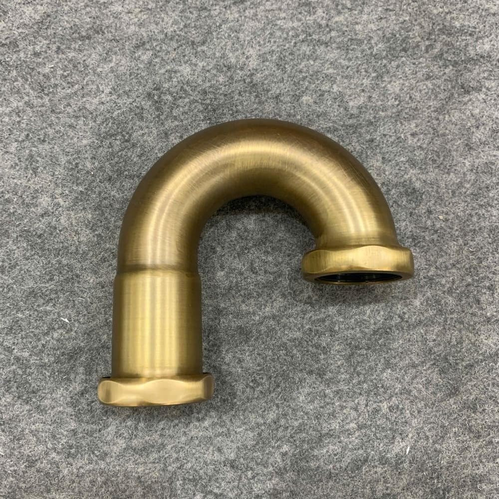 Ống thải chữ P lavabo bằng đồng đen Kanly GCP06B