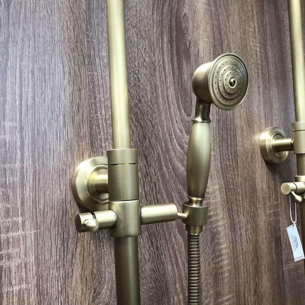 Bộ sen tắm cây đứng nóng lạnh bằng đồng Kanly GCS18