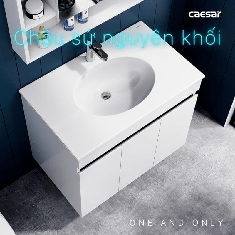 Tủ chậu cabinet treo Caesar LF5028+EH15028AV 100cm