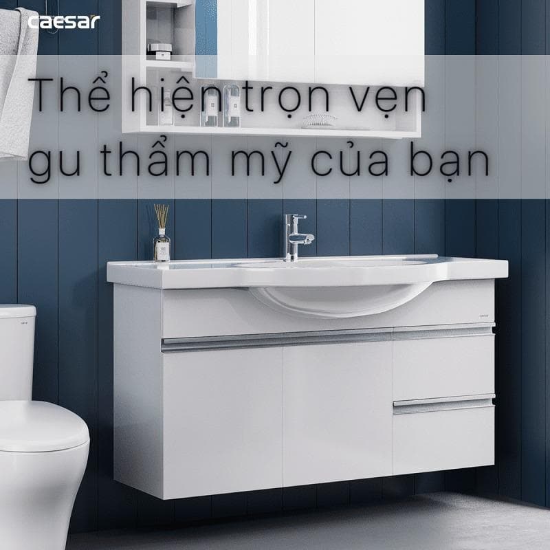 Tủ chậu cabinet treo Caesar LF5324+EH05324AV 120cm