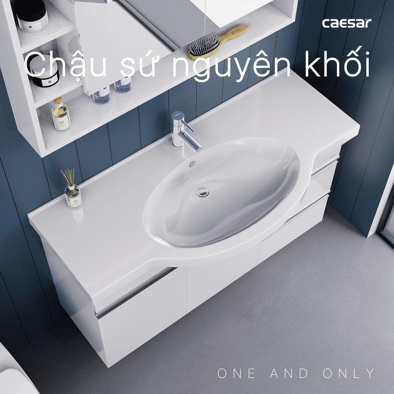 Tủ chậu cabinet treo Caesar LF5324+EH05324AV 120cm