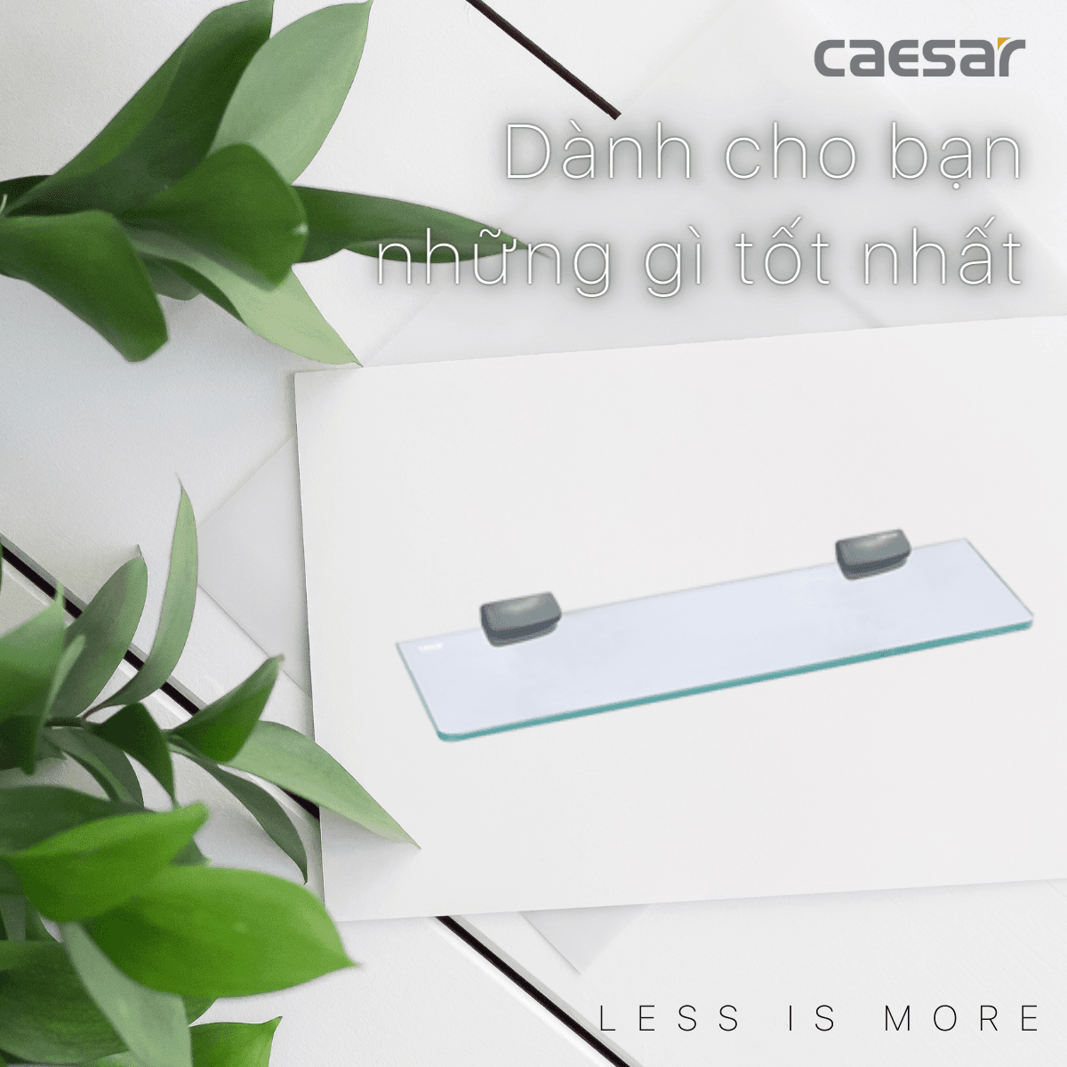 Bộ gương soi kèm kệ kính Caesar M753V