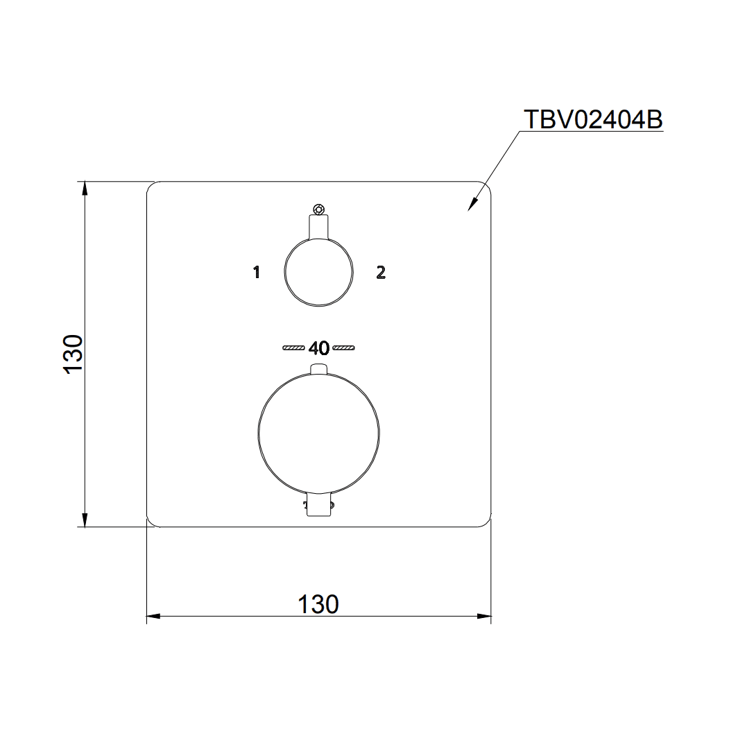 Van điều chỉnh nhiệt độ kèm van chuyển hướng 2 đường nước TOTO TBV02404B