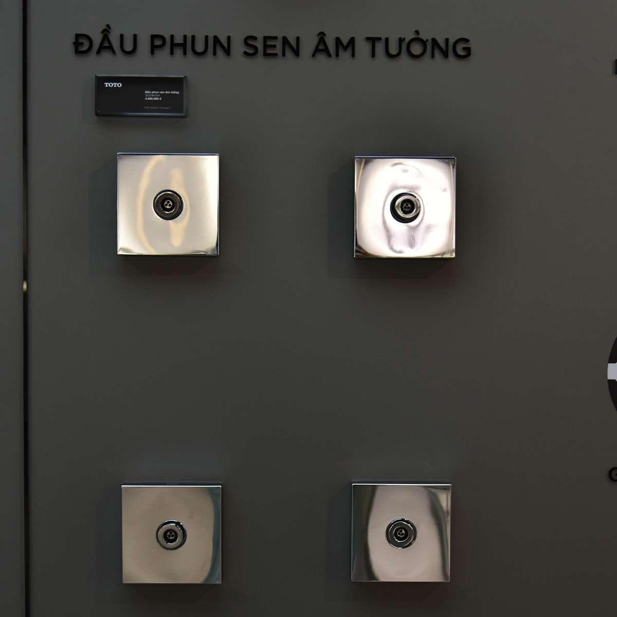 Đầu phun sen âm tường dáng vuông TOTO TBW08008A#BBR G Selection