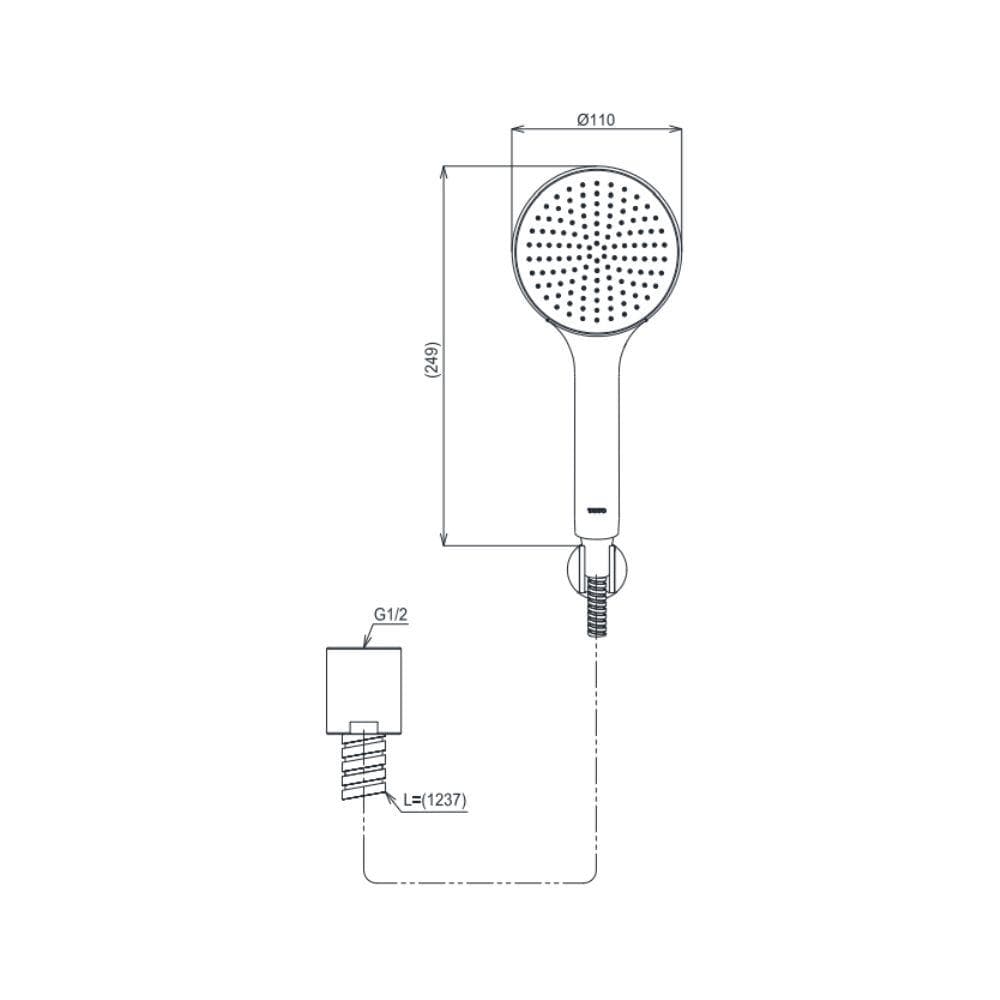 Tay sen tắm TOTO TBW09000V (1 chế độ)