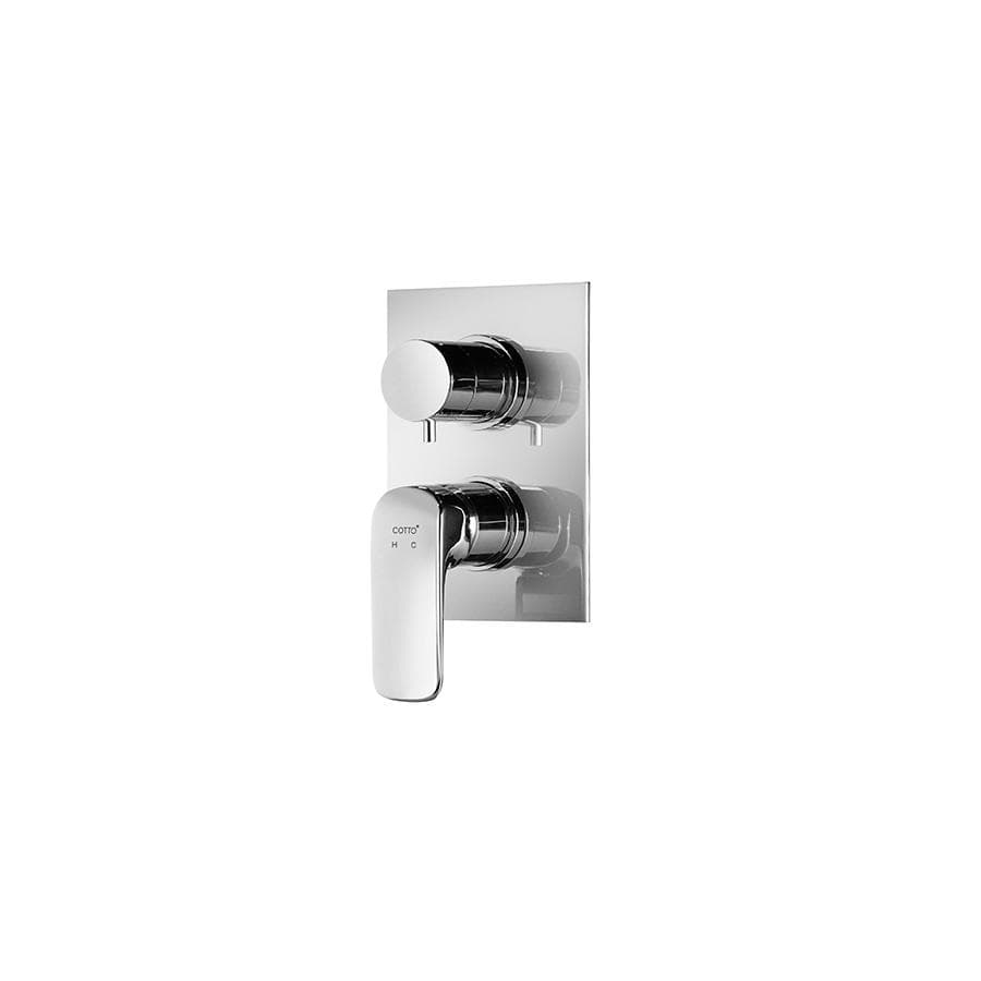 Van điều chỉnh âm tường COTTO CT2244A nhiệt độ nóng lạnh kèm van chuyển hướng 3 đường nước Scirocco