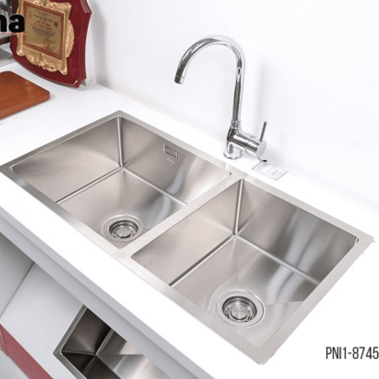 Chậu 2 hộc Inox 304 Carysil PNI1-8745