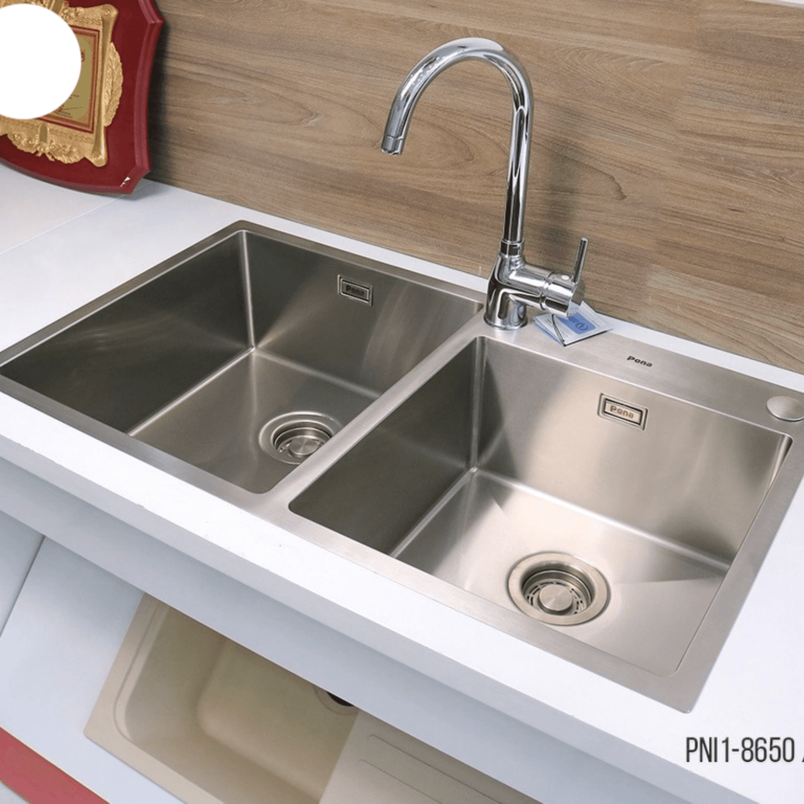 Chậu 2 hộc Inox 304 Carysil PNI1-8650