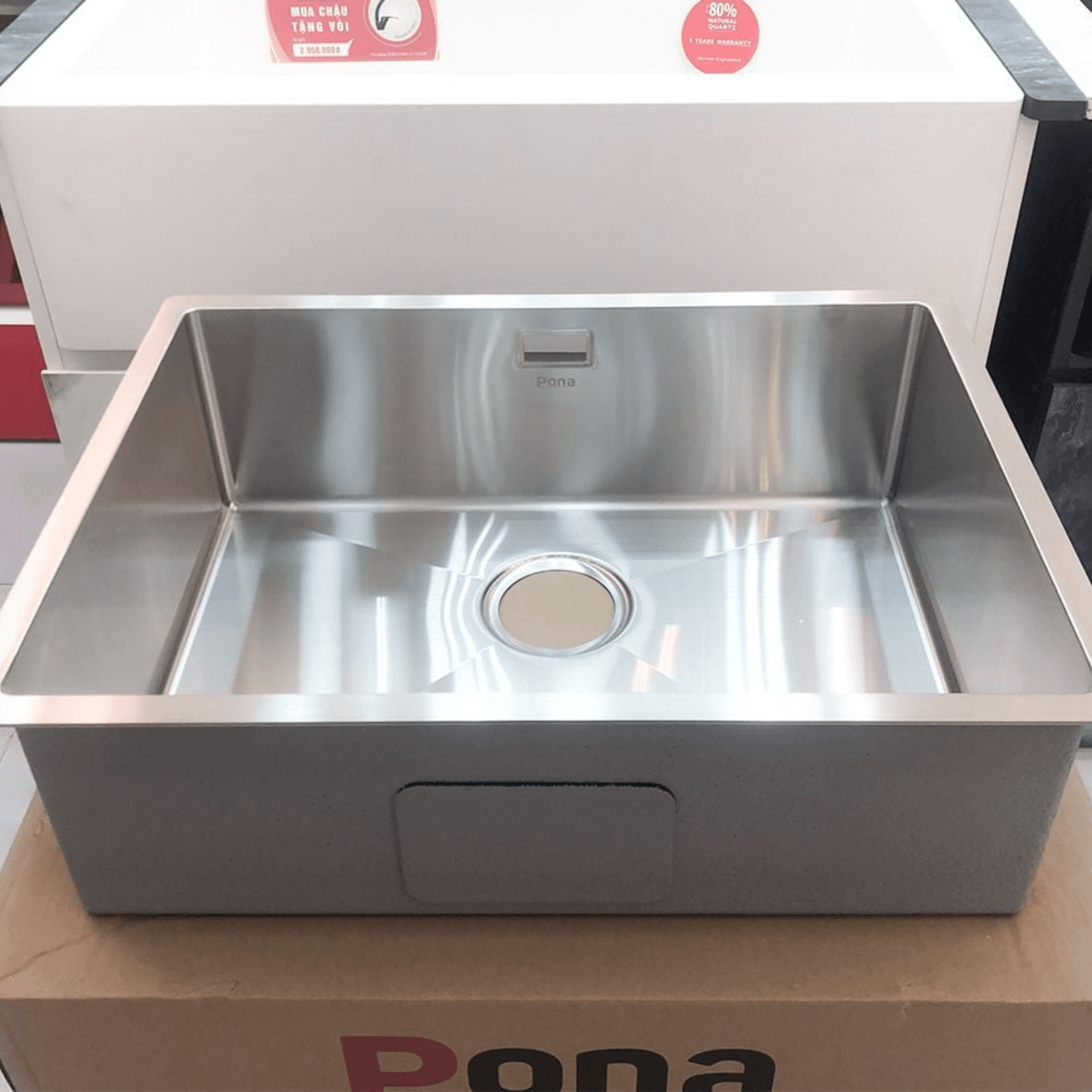 Chậu 1 hộc Inox 304 Carysil PNI-7848