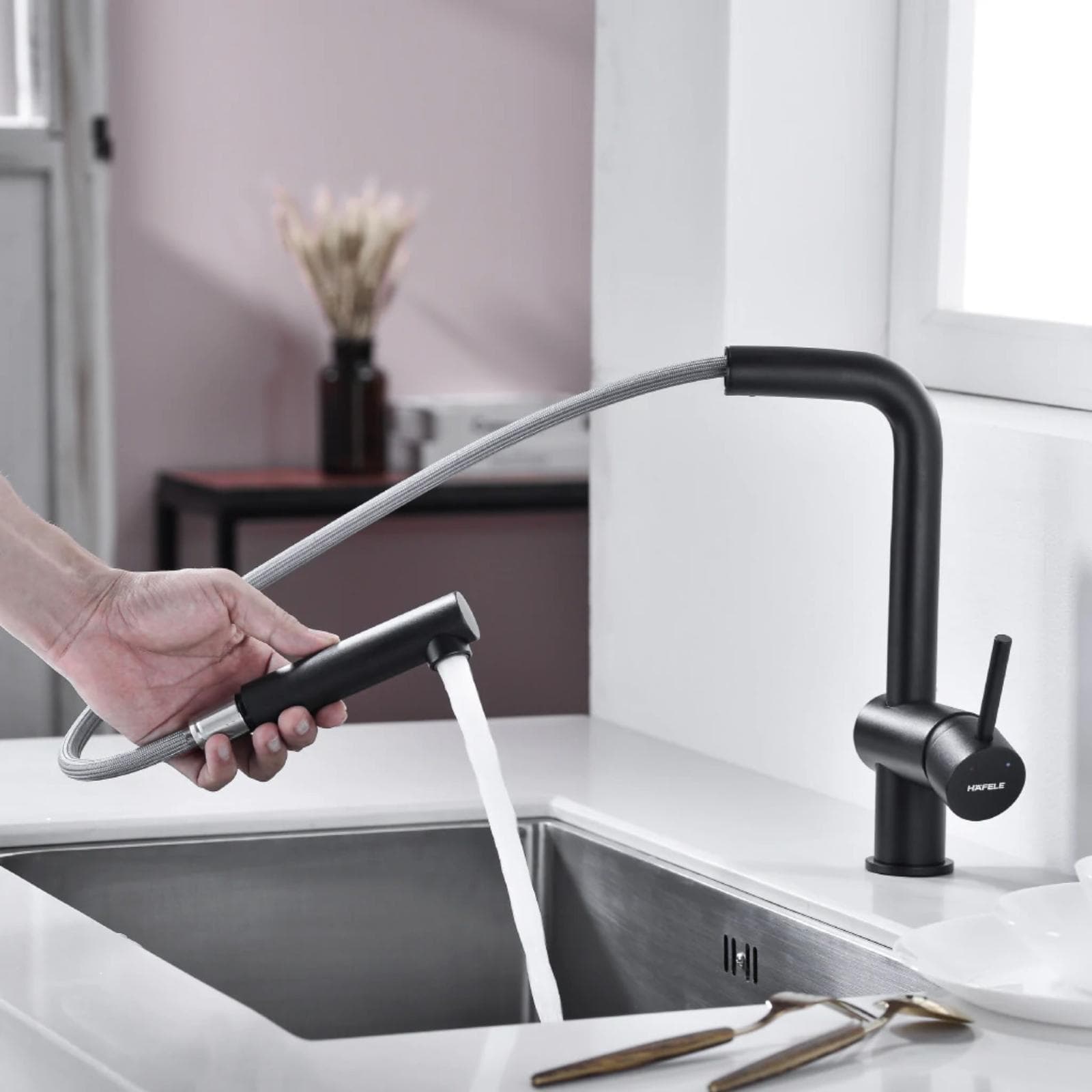 Vòi rửa chén nóng lạnh Hafele 577.55.390