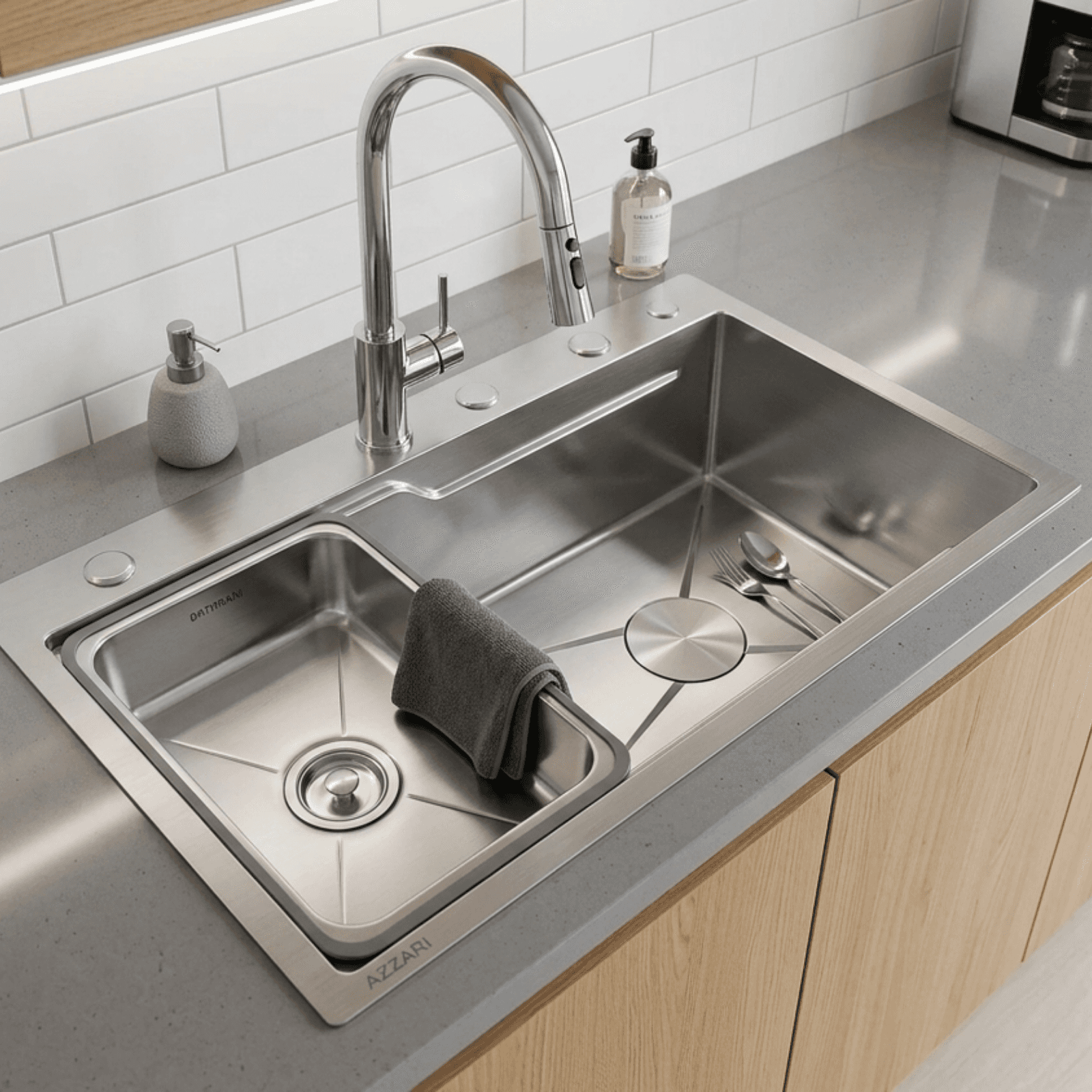 Chậu 1 hộc Inox 304 Sucar B7846