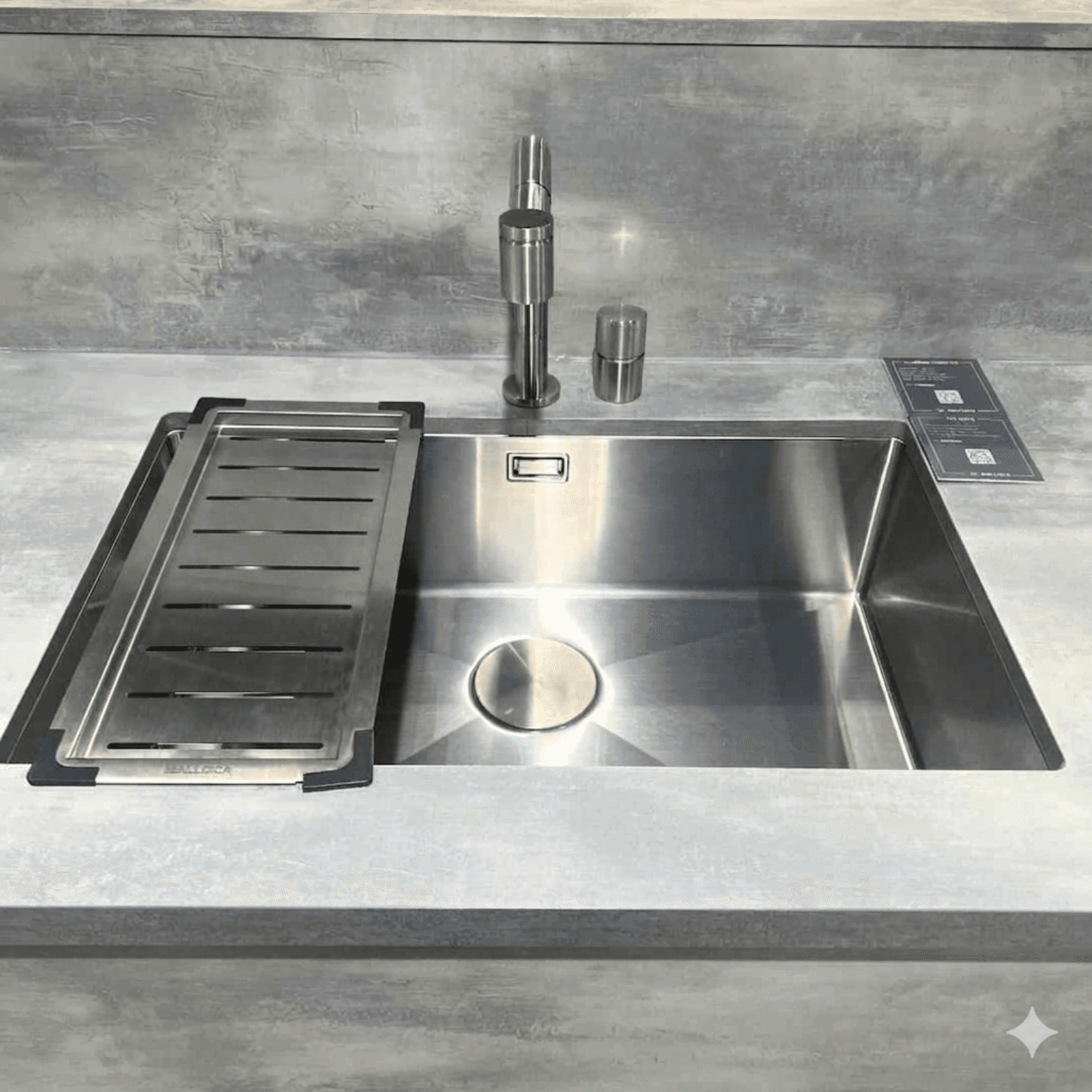 Chậu 1 hộc Inox 304 Malloca MS6070