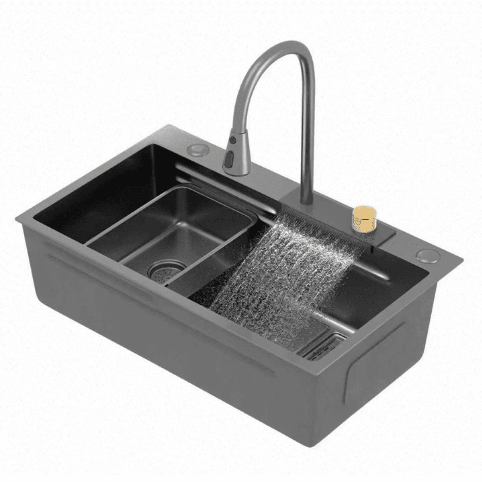 Chậu 1 hộc Inox 304 Luxio 7846