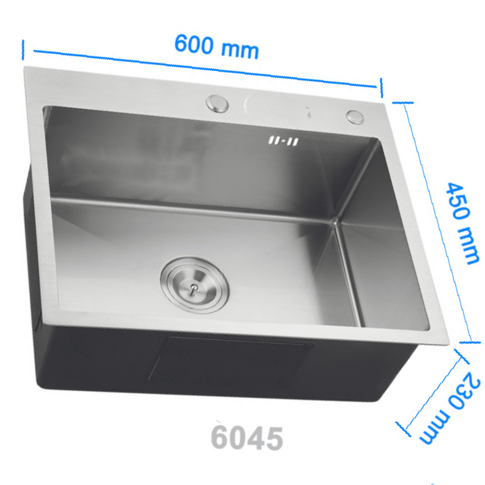 Chậu 1 hộc Inox 304 Sucar LT6045+R