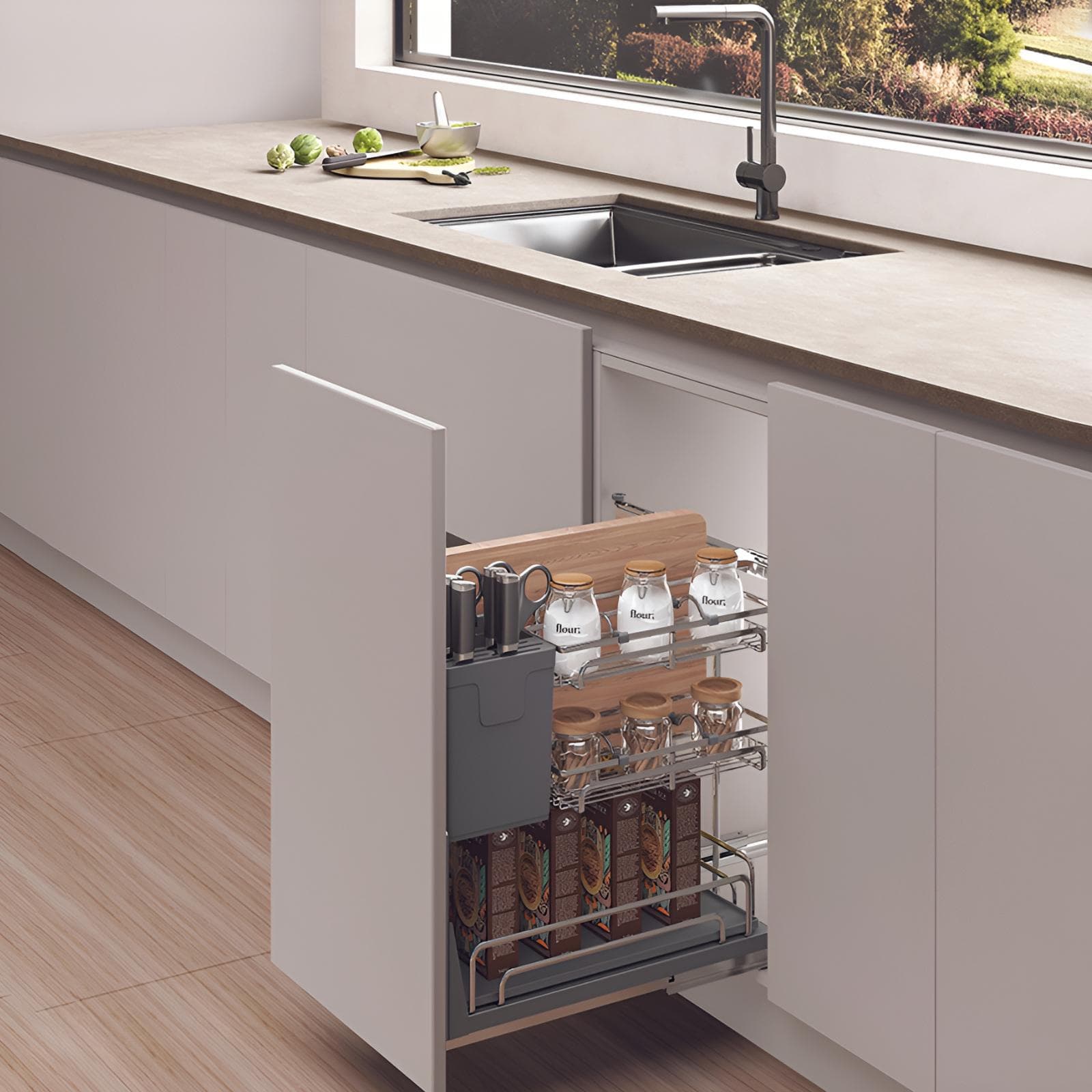 Kệ gia vị, Dao thớt Inox SS304 Hafele 547.11.005