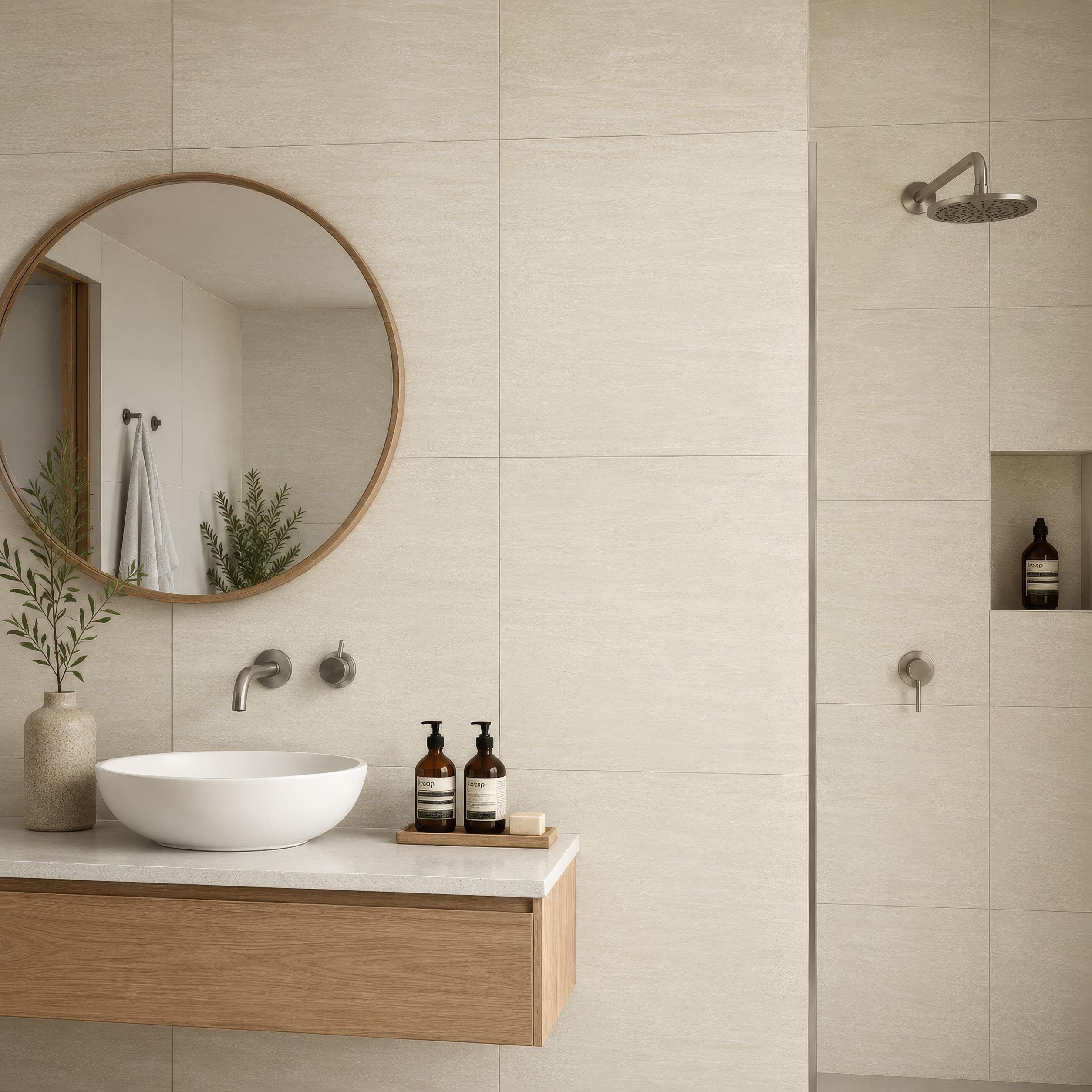 Gạch ốp lát Malaysia Goucera Vân đá TERRABEIGE