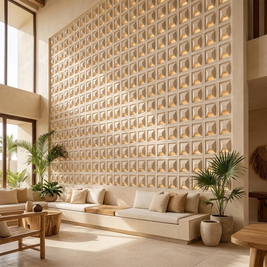 Gạch Bông gió Việt Nam Viettiles Vân xi măng VCB-018(TRẮNG)