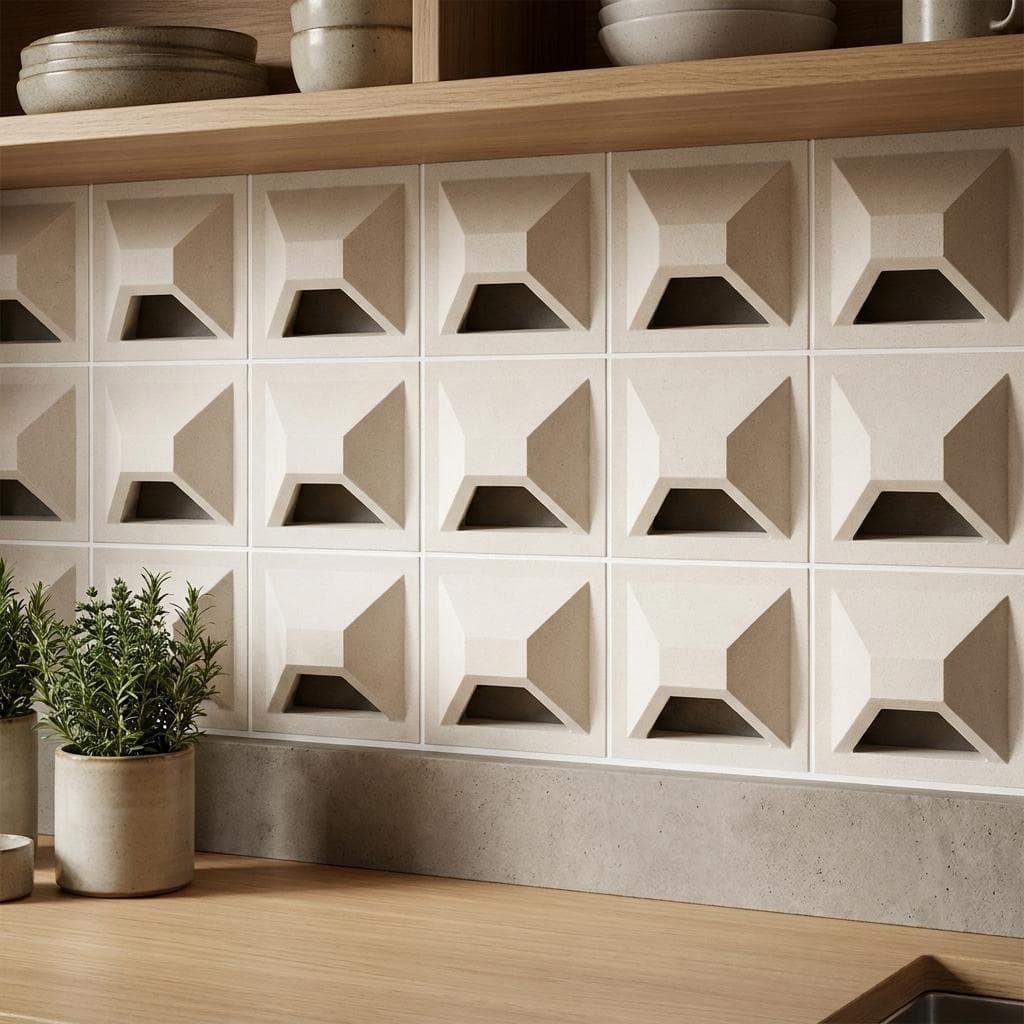 Gạch Bông gió Việt Nam Viettiles Vân xi măng VCB-018(TRẮNG)