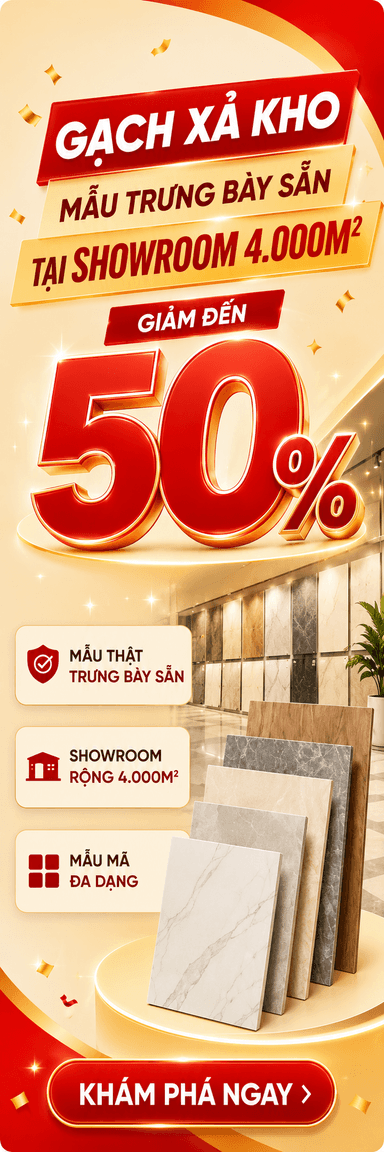 Gạch xả kho, giảm sâu 50%