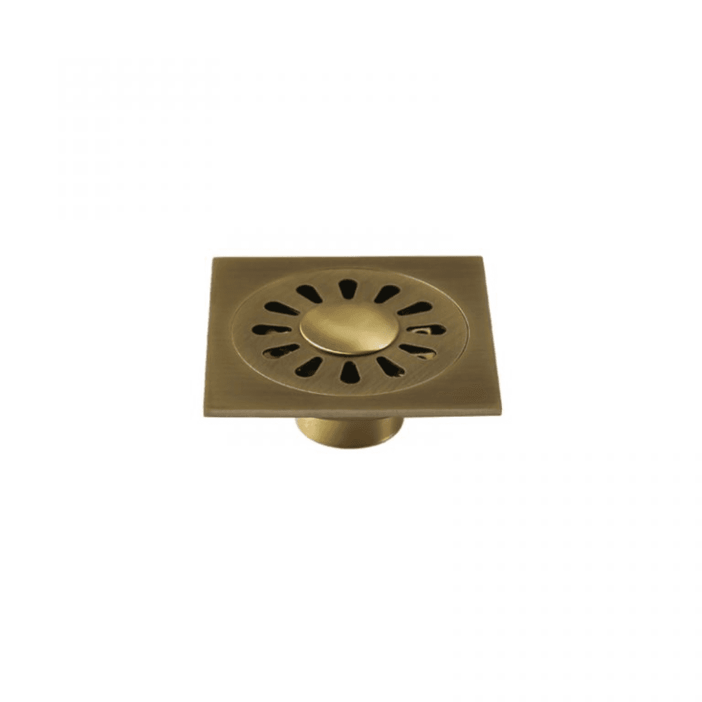 Phễu thoát sàn bằng đồng 10x10cm Kanly GCP13