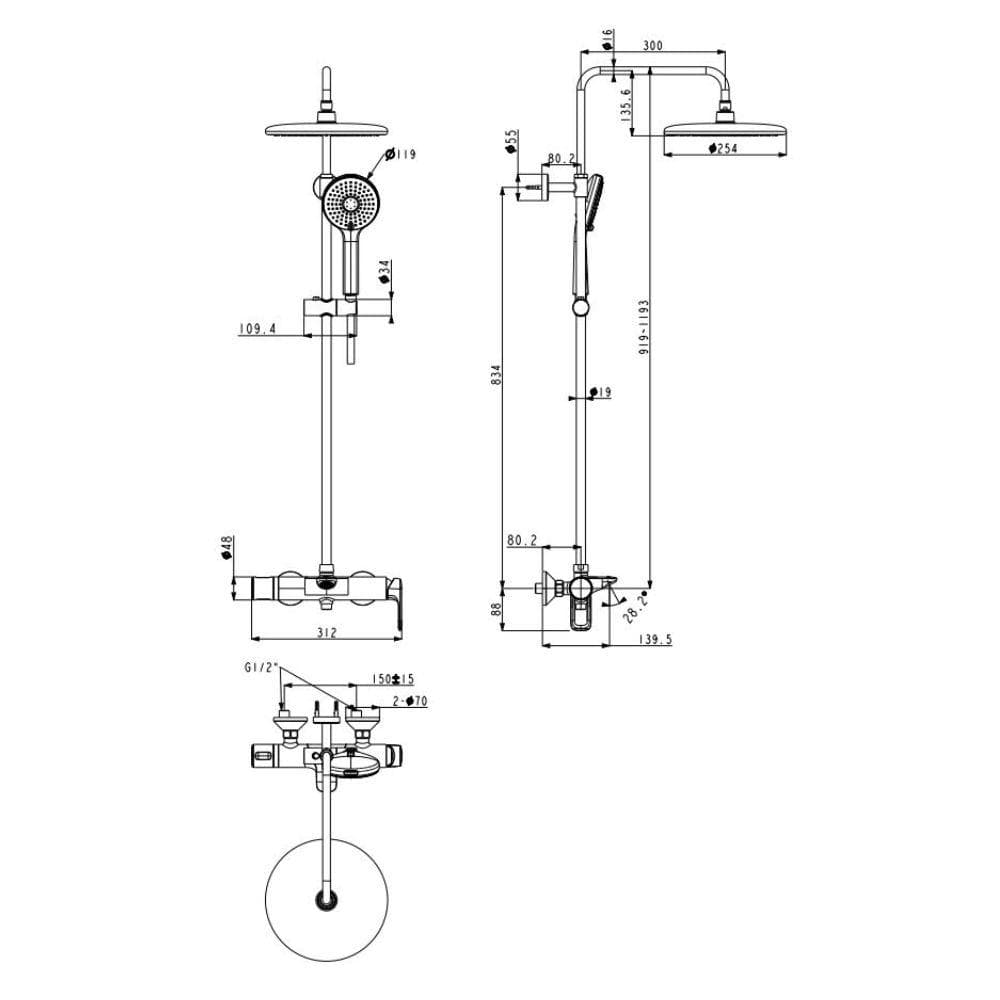 Bộ sen cây nóng lạnh Loven American Standard WF-1M72 (WF1M72)