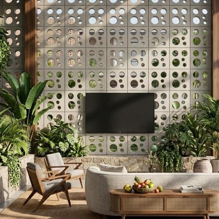 Gạch Bông gió Việt Nam Viettiles Hình học VCB-015-1000