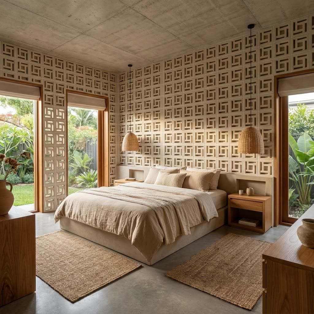 Gạch Bông gió Việt Nam Viettiles Hình học VCB-012-1000
