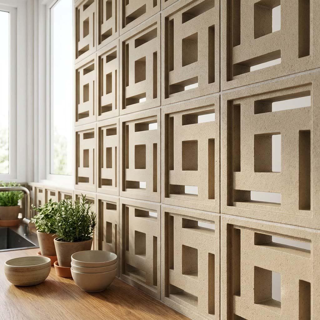 Gạch Bông gió Việt Nam Viettiles Hình học VCB-012-1000